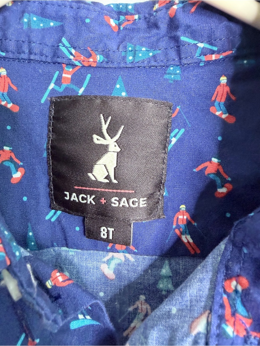 Jack & Sage Button Down Shirt Youth Size 8 - Picture 2 of 5